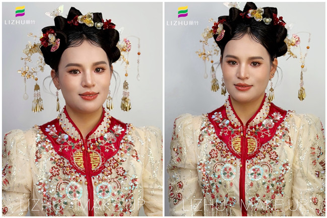 秀禾新娘，南寧影樓化妝寫真課堂作品