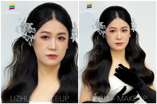 半披新娘造型，廣西教化妝